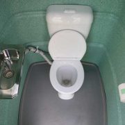 sewer connected toilets for hire